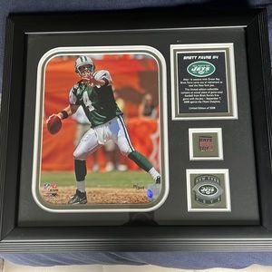 Jets photo. Brett Favre. Sports memorabilia